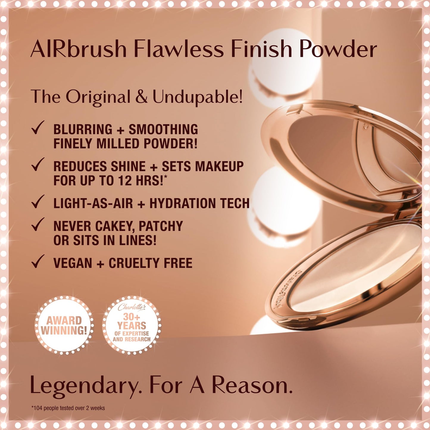 Charlotte Tilbury Airbrush Flawless Finish Setting Powder Refill - Pore-Blurring Pressed Powder for Face Makeup to Minimize Shine with a Soft-Focus Beauty and Personal Care Charlotte Tilbury
