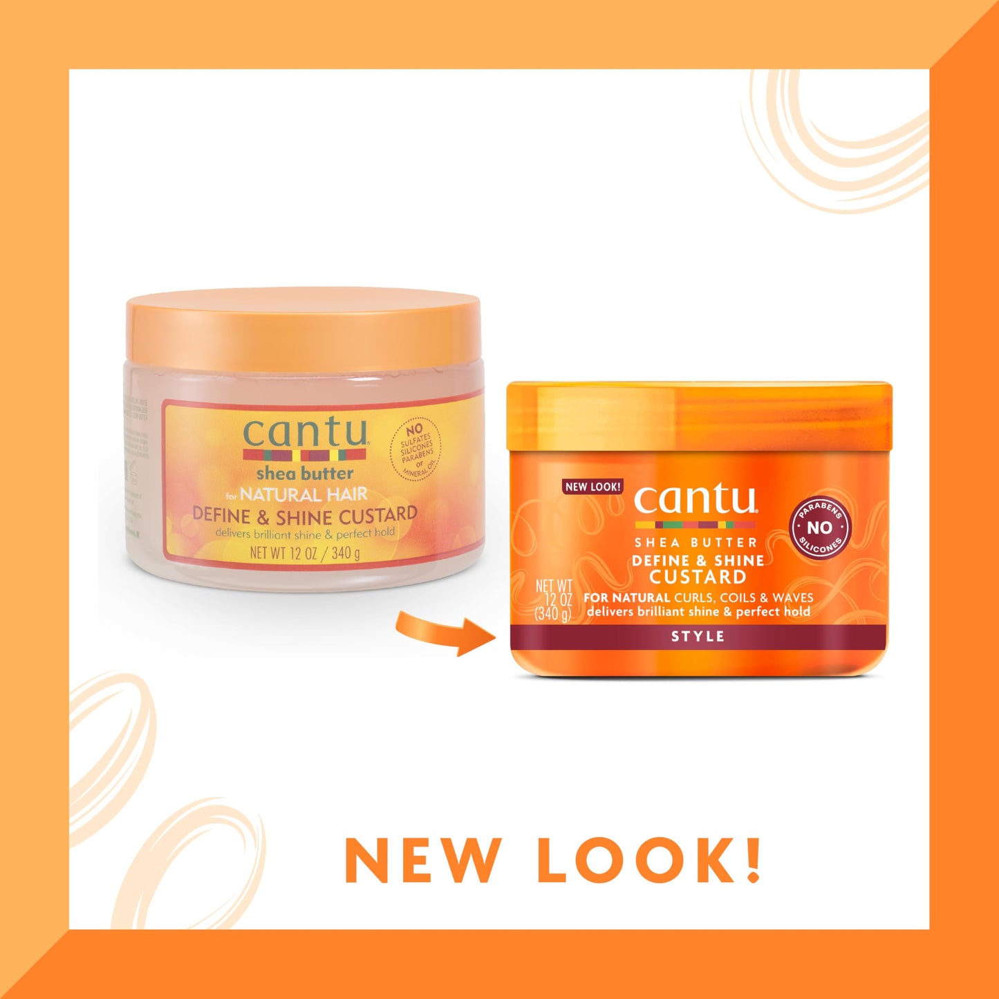 Cantu Shea Butter for Natural Hair Define & Shine Custard, 12 Oz Beauty & Personal Care Cantu