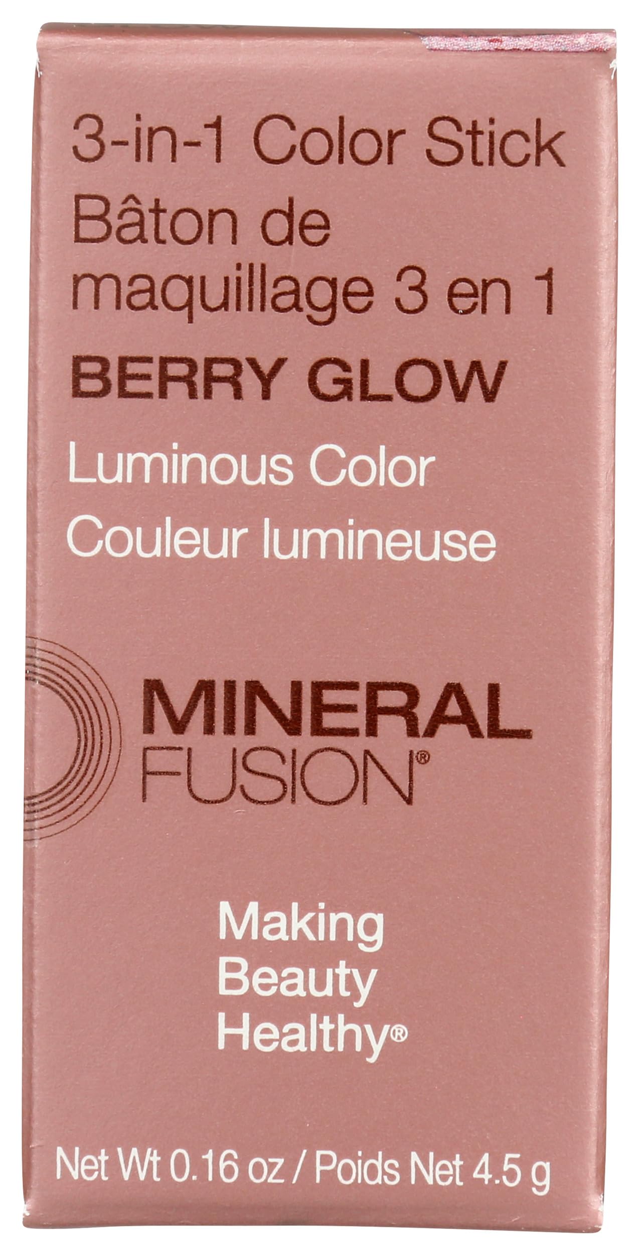 3-In-1 Color Stick - Berry Glow by Mineral Fusion for Women - 0.16 oz Makeup Beauty & Personal Care Mineral Fusion