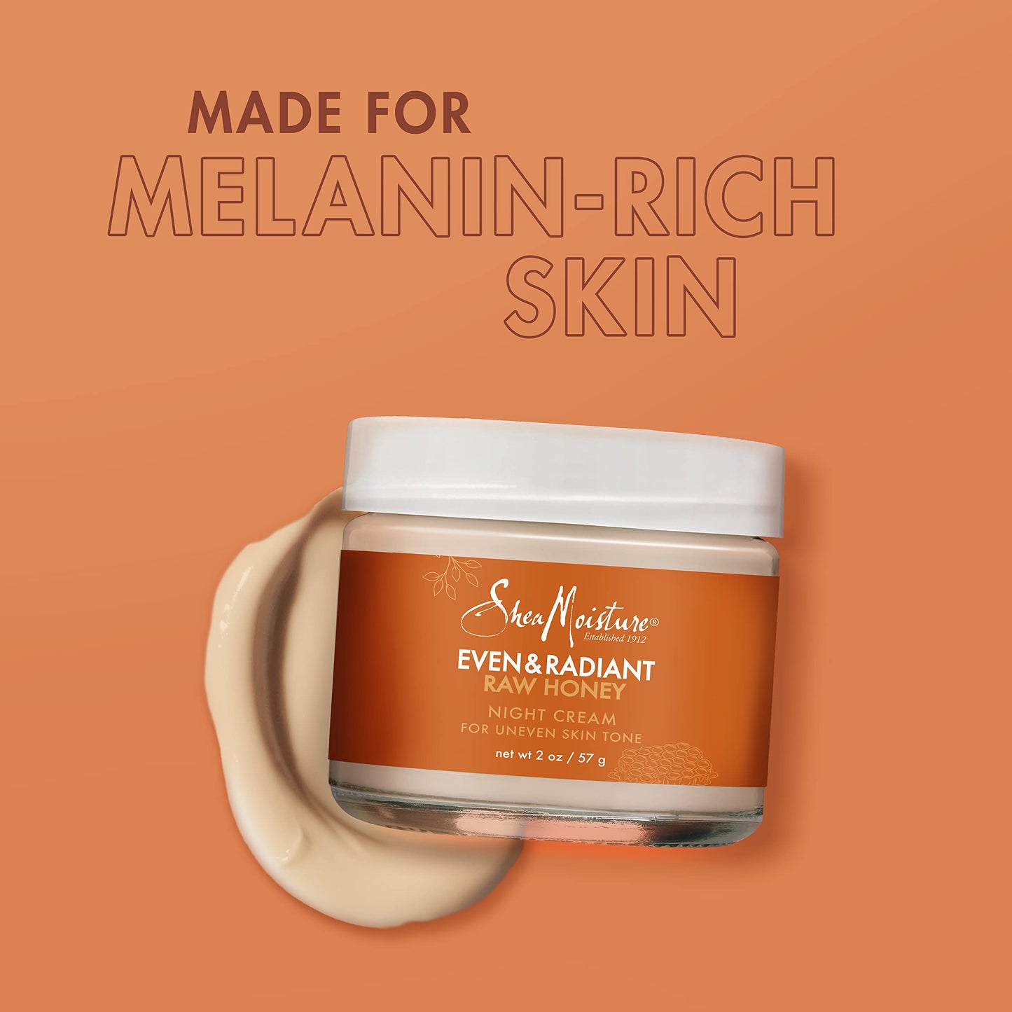 SheaMoisture Even and Radiant Face Cream For Uneven Skin Tone and Dark Spots Night Cream With Raw Honey 2 oz Beauty & Personal Care Shea Moisture