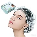 Tissue Box With Dispenser Disposable Shower Caps 200pcs Hair Processing Clear Plastic Caps For Spa Home Use Hotel and Hair Salon Plastic Clear Elastic Beauty & Personal Care Avando