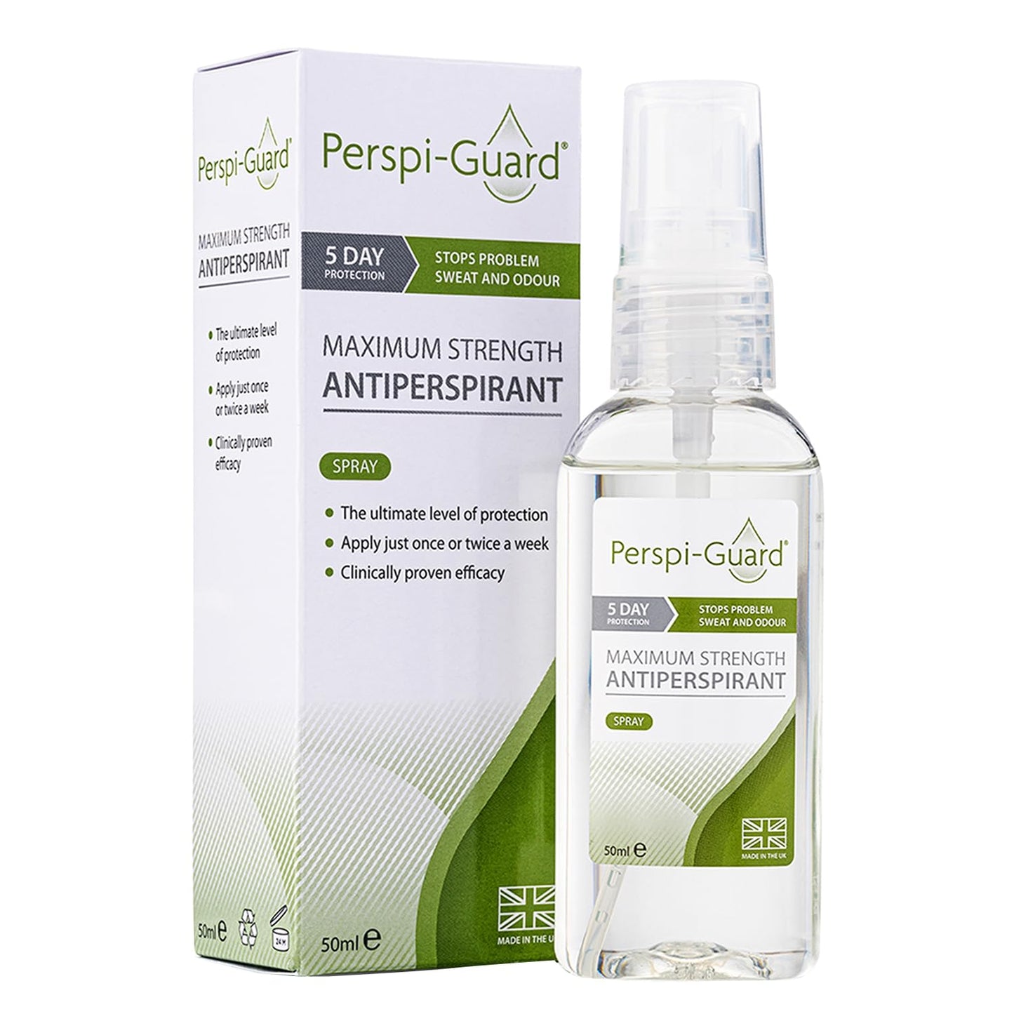 Perspiguard Maximum Strength Antiperspirant 50ml - 5 Day Protection Beauty and Personal Care Perspi Guard