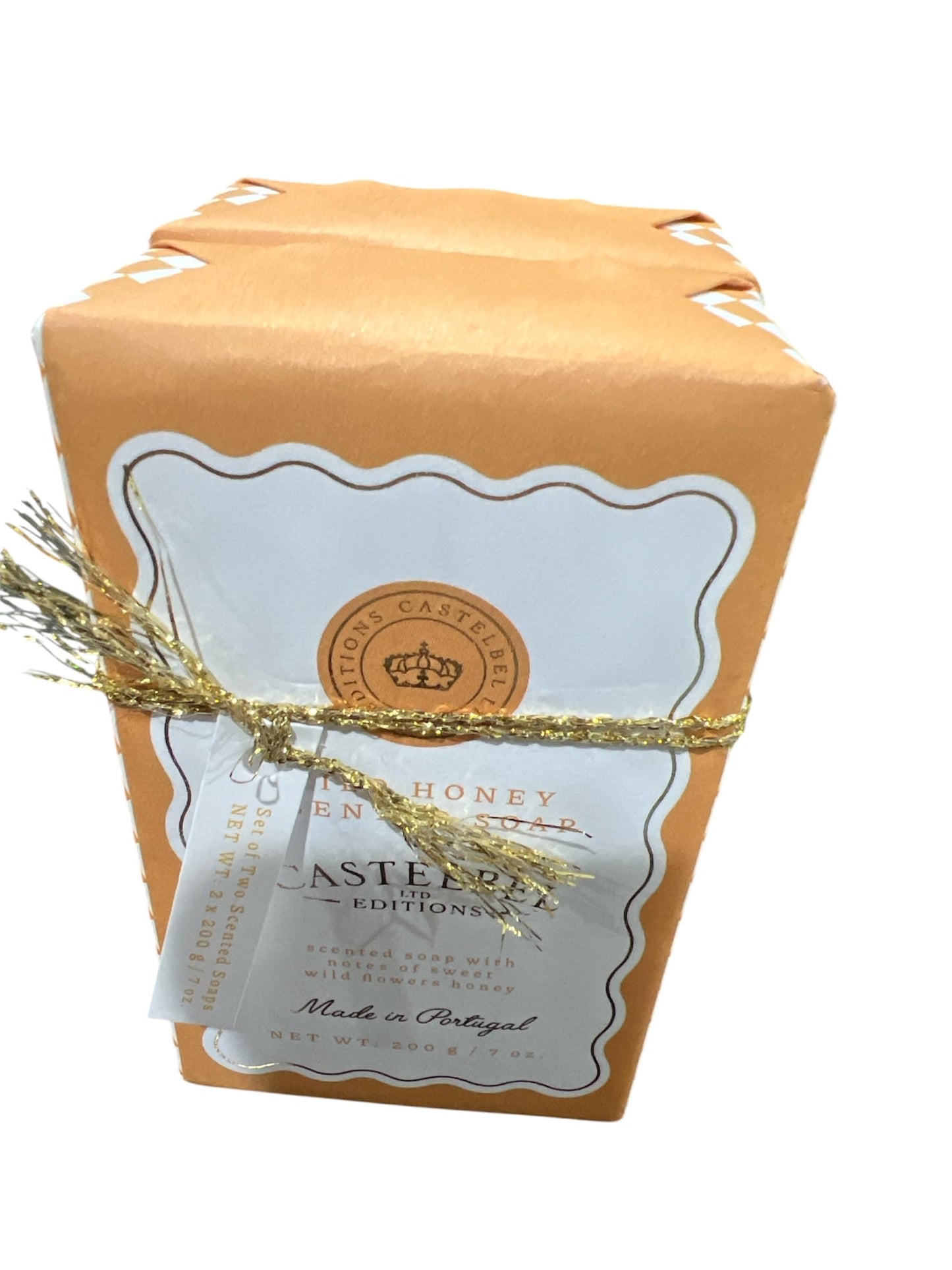 Castelbel Porto - Wild Honey - gift set of two scented bath soap (2 x 7 oz.) from the renowned Portuguese soap maker Beauty & Personal Care Castelbel