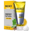 BAD ACE Energy Daily Face Wash | Korean Skin Care Formula Mens Face Wash for Dry Skin, Sensitive, Acne-Prone | Facial Cleanser for Men with Vitamins Beauty & Personal Care BAD ACE