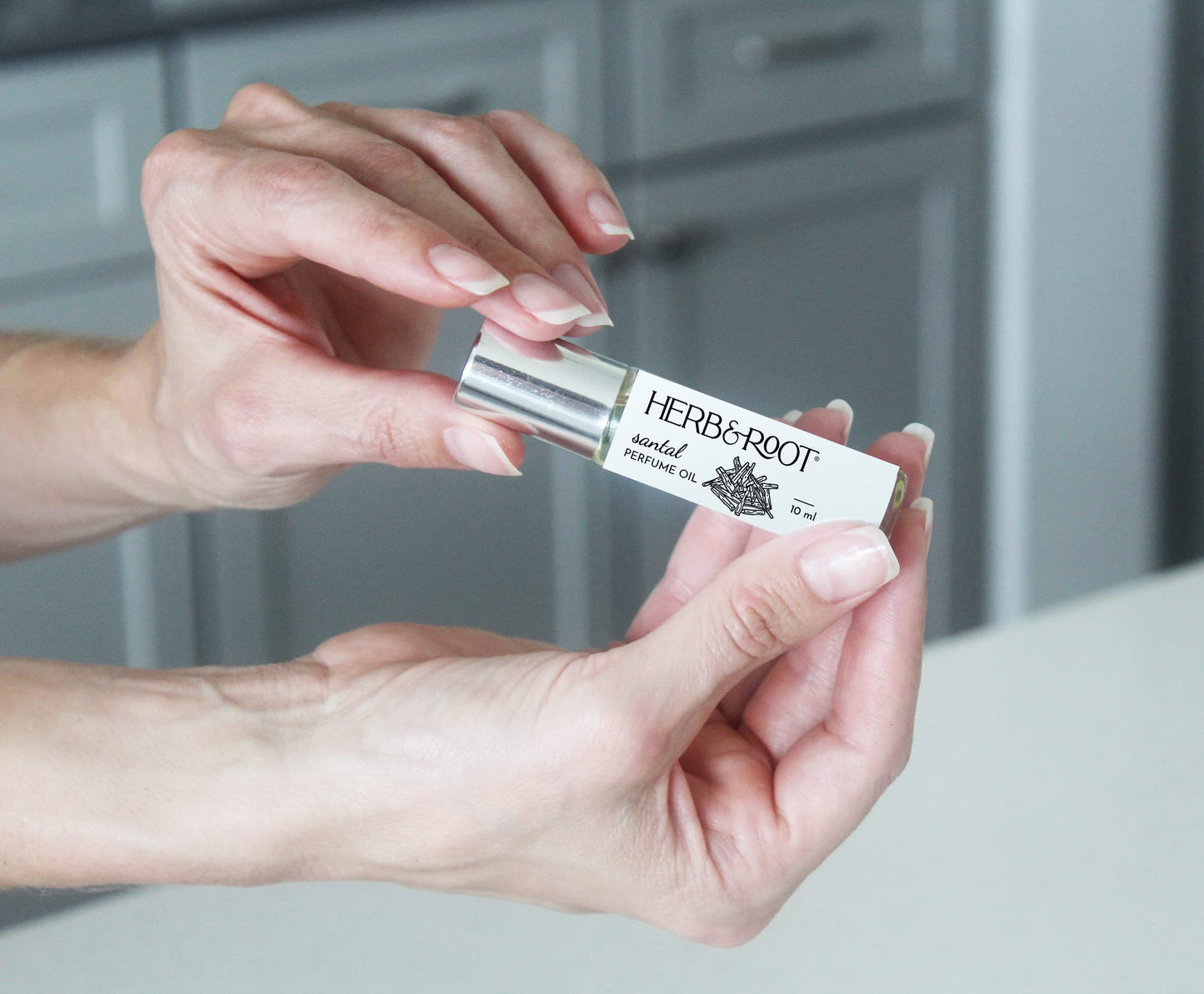 Santal Perfume Oil Rollerball (Roll on) | Herb & Root | 10ml | Virginia Cedar and Palo Santo, Smoky Woods Fragrance for Men or Women Beauty & Personal Care Herb & Root