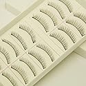 Ewanda store 10 Pairs False Eyelashes Natural Naked Makeup Short Eyelashes Handmade False Eye lashes Beauty & Personal Care Ewanda store