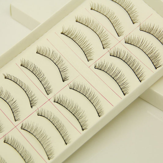 Ewanda store 10 Pairs False Eyelashes Natural Naked Makeup Short Eyelashes Handmade False Eye lashes Beauty & Personal Care Ewanda store