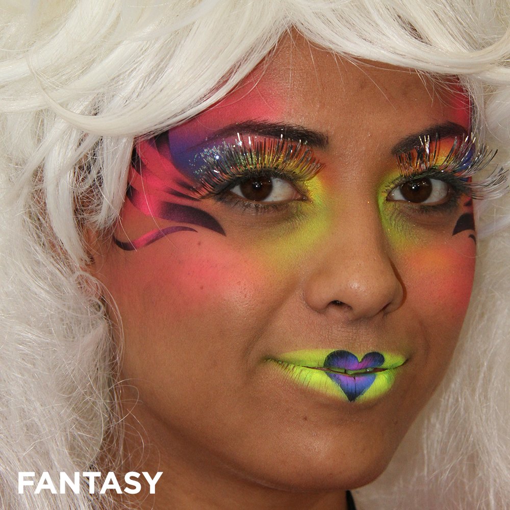 Dinair Airbrush Makeup - Fantasy Bright Colors 4 Face & Body Art, White - 1.5 fl oz. Beauty & Personal Care Dinair