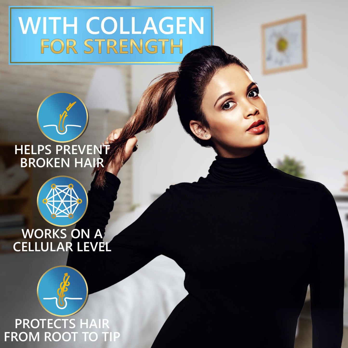 Biotin Shampoo and Conditioner Set with Castor Oil - Sulfate Free Formula to Boost Volume for Thinning Hair - Thickening Ingredients for Men and Women Beauty & Personal Care NATURAVIS