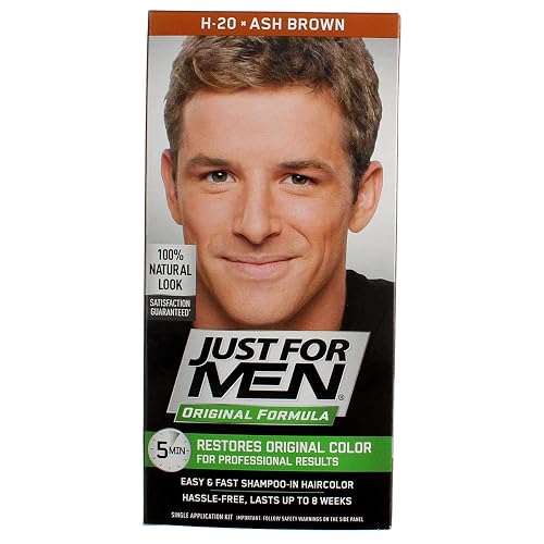 JUST FOR MEN Hair Color H-20 Ash Brown 1 Each (Pack of 6) Beauty & Personal Care Just for Men