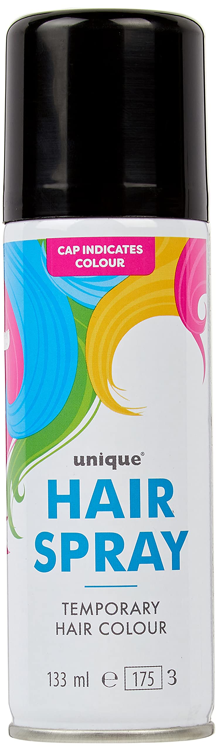 Neon Black Temporary Hair Spray (4.5 fl. oz) 1 Count - Easy-to-Use Colorful Hair Styling for Festivals, Parties, and Events Beauty & Personal Care Unique