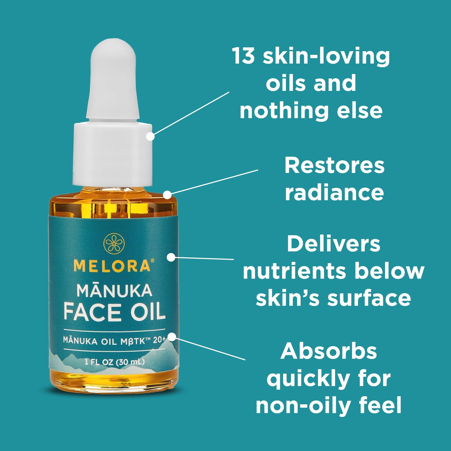 MELORA Manuka Face Oil (1 Oz) - Manuka Skin Care Facial Oil Serum for Dry or Sensitive Skin - Anti-Aging Oil for Face for Women & Men Beauty & Personal Care MELORA