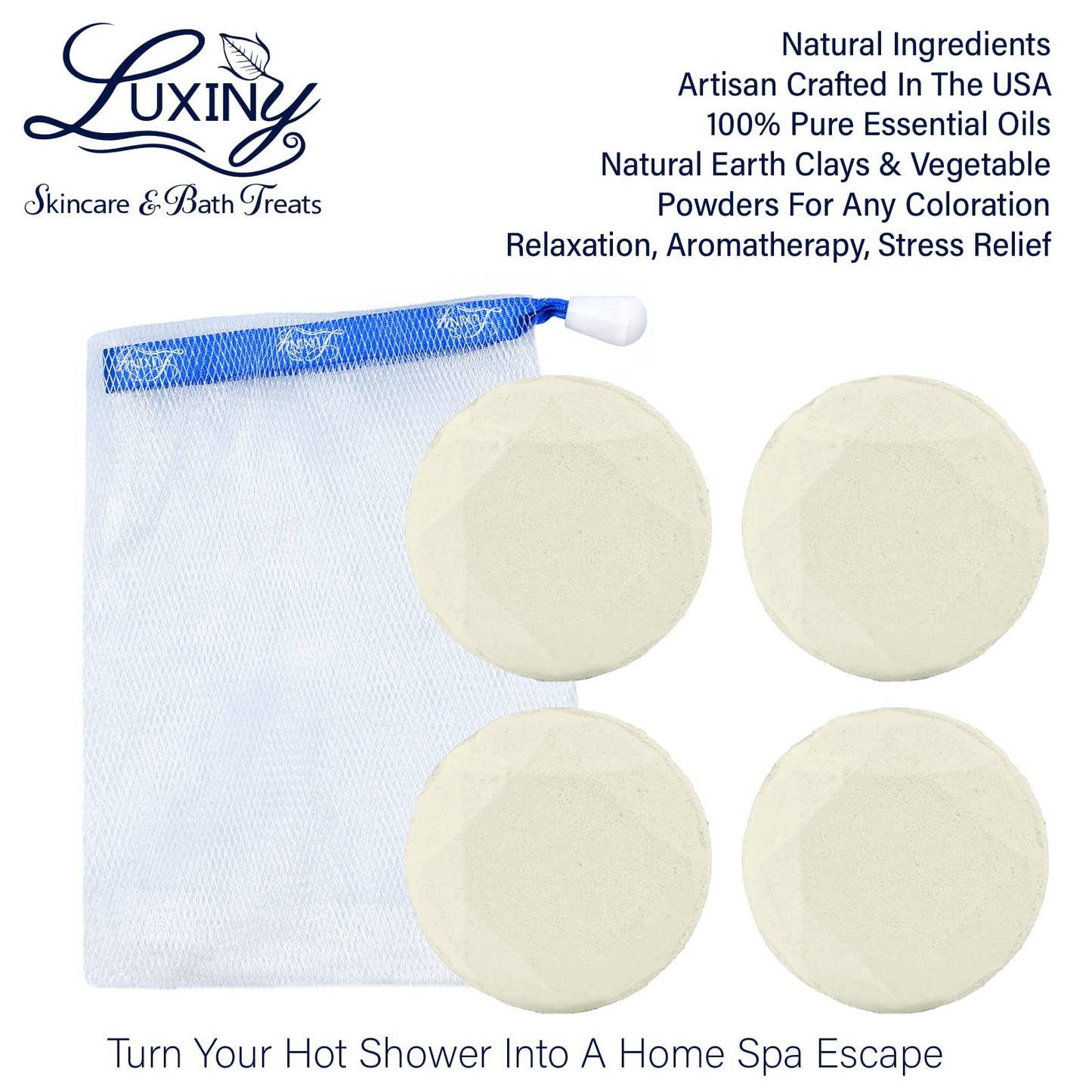 Shower Bombs Aromatherapy in Your Shower, American Made by Luxiny, Shower Steamer Tablets Melt to Release a Fragrant Vapor for Natural Stress Relief… Beauty & Personal Care Luxiny