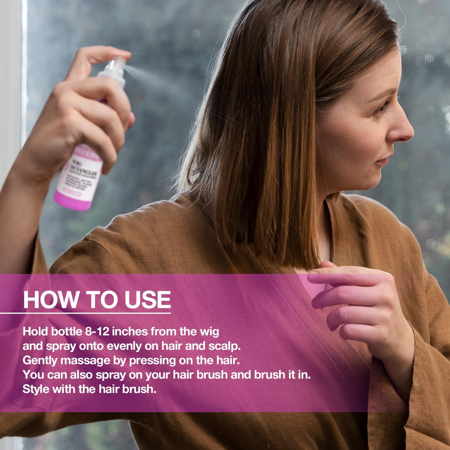 STAR CARE Brazilian Remi 24 Hour Hold Anti-Static Detangler Spray (Wig Detangler Spray) Beauty & Personal Care STAR CARE