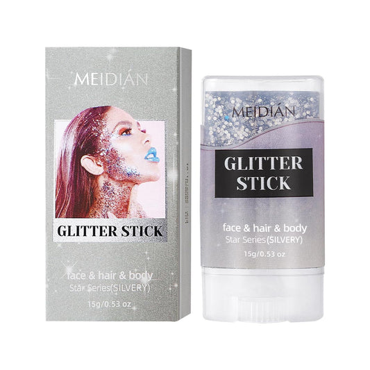 Silver Body Glitter Stick Sparkle Body Glitter for Women Glitter Face Paint for Party Festival Accessories Glitter Beauty & Personal Care ADMD