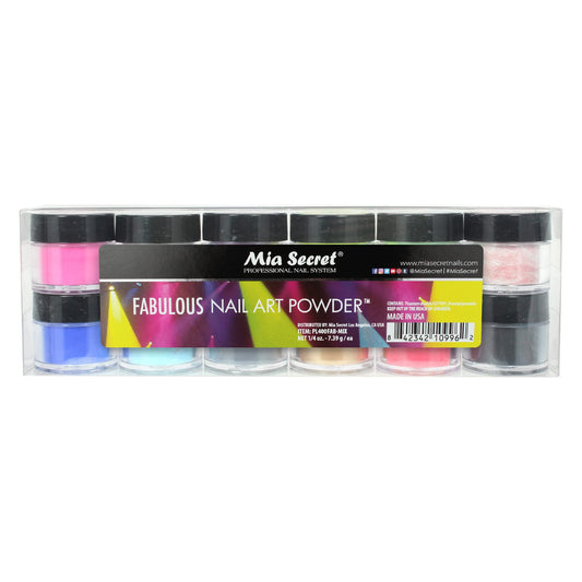 Mia Secret Nail Art Powder - Fabulous Collection (12 PC)