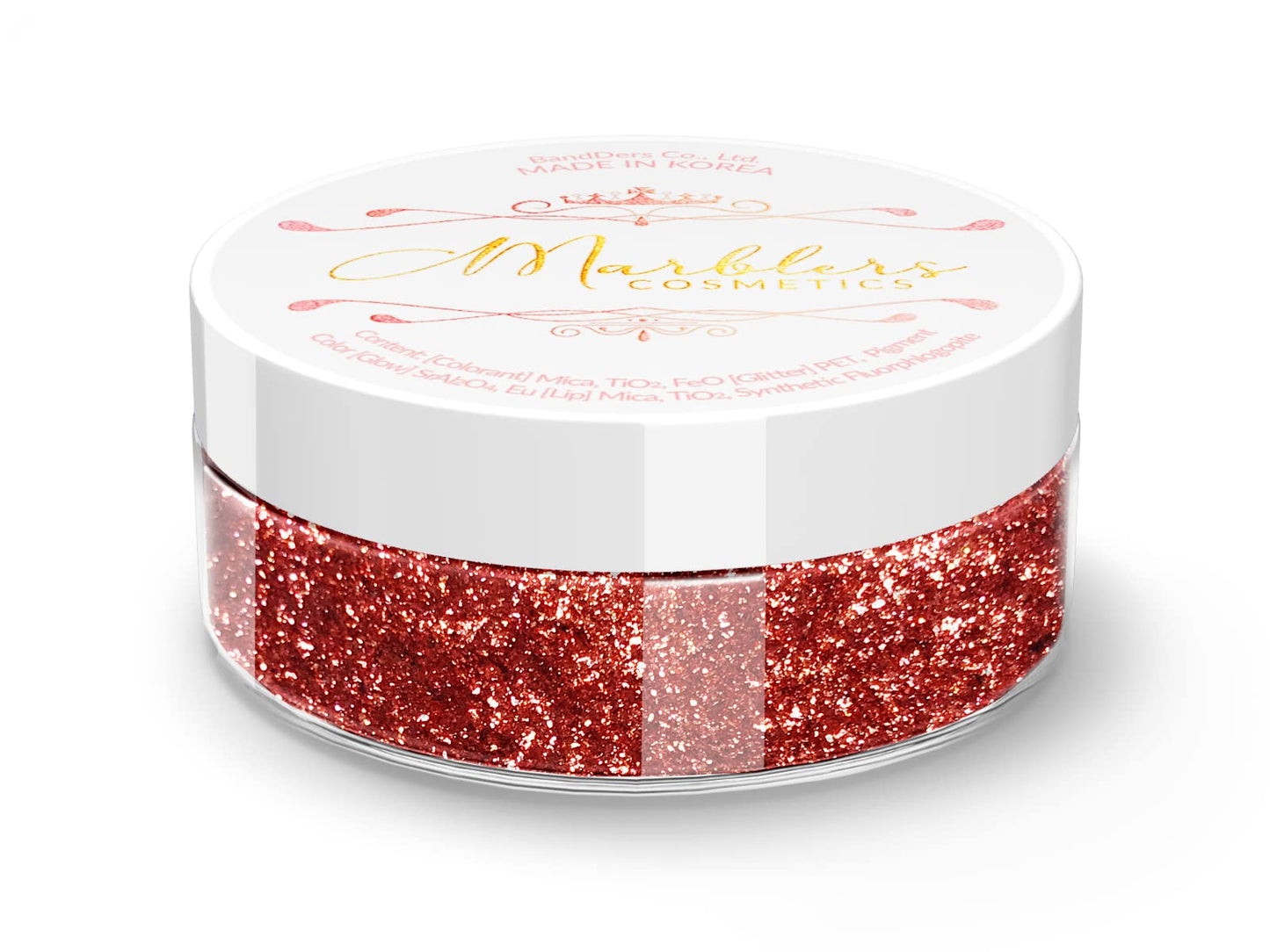 MARBLERS Chunky Natural Mica Powder [Ruby Pearl] 0.11oz (3g) | Highly Pigmented | Non-Toxic, Vegan, Cruelty-Free | Eyeshadow, Body Butter, Nail Beauty & Personal Care MARBLERS