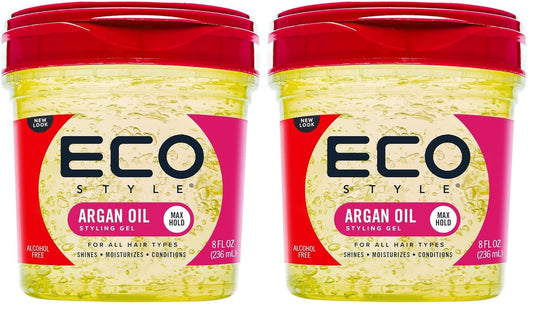 Eco Style Moroccan Argan Oil Styling Gel -Promotes Healthy Hair -Nourishes And Repairs -Delivers Long Lasting Shine - Provides Maximum Hold and Helps Beauty and Personal Care Eco Style Default Title