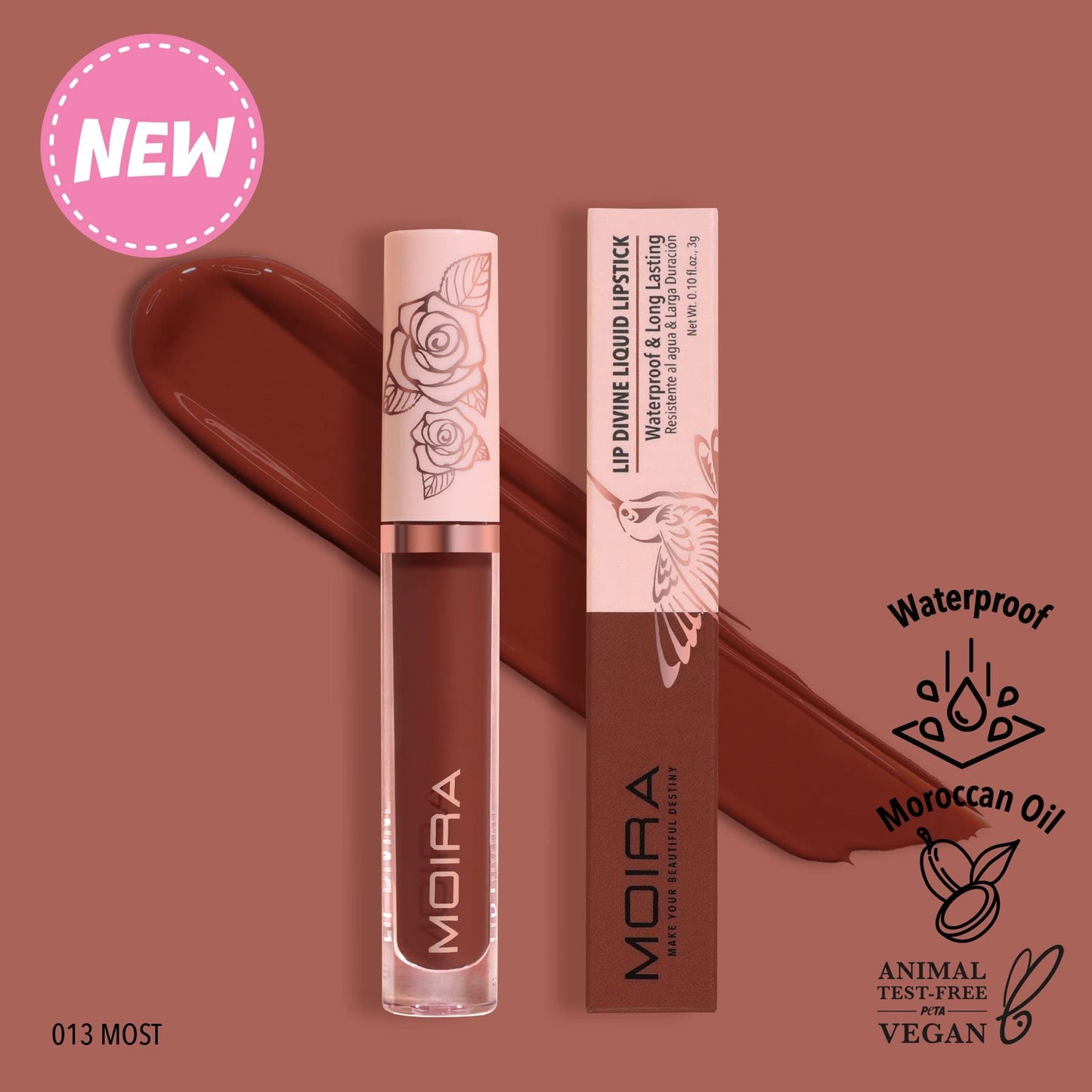 Lip Divine Liquid Lipstick (013, Most) Beauty & Personal Care Moira