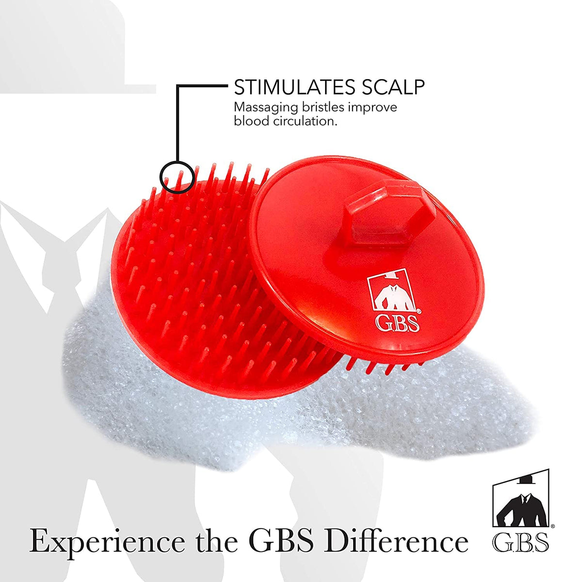 G.B.S Soft Red Scalp Massager Soft Pocket Comb 7in Styling Comb and 8in Pin Tail Comb for Hair, Pack of 6