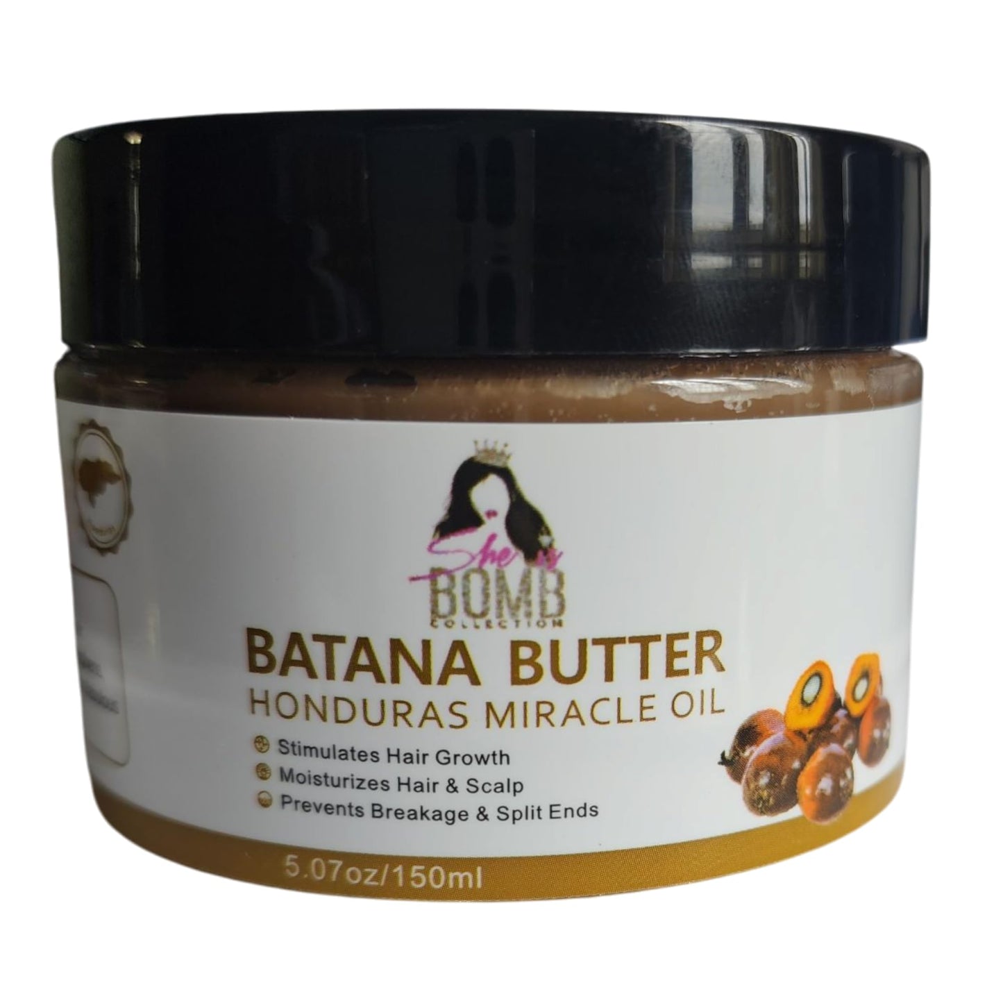 she is bomb Batana Hair Butter for Deep Moisture and Natural Glow - 5 oz - Hair Styling Agent Beauty & Personal Care she is bomb collection