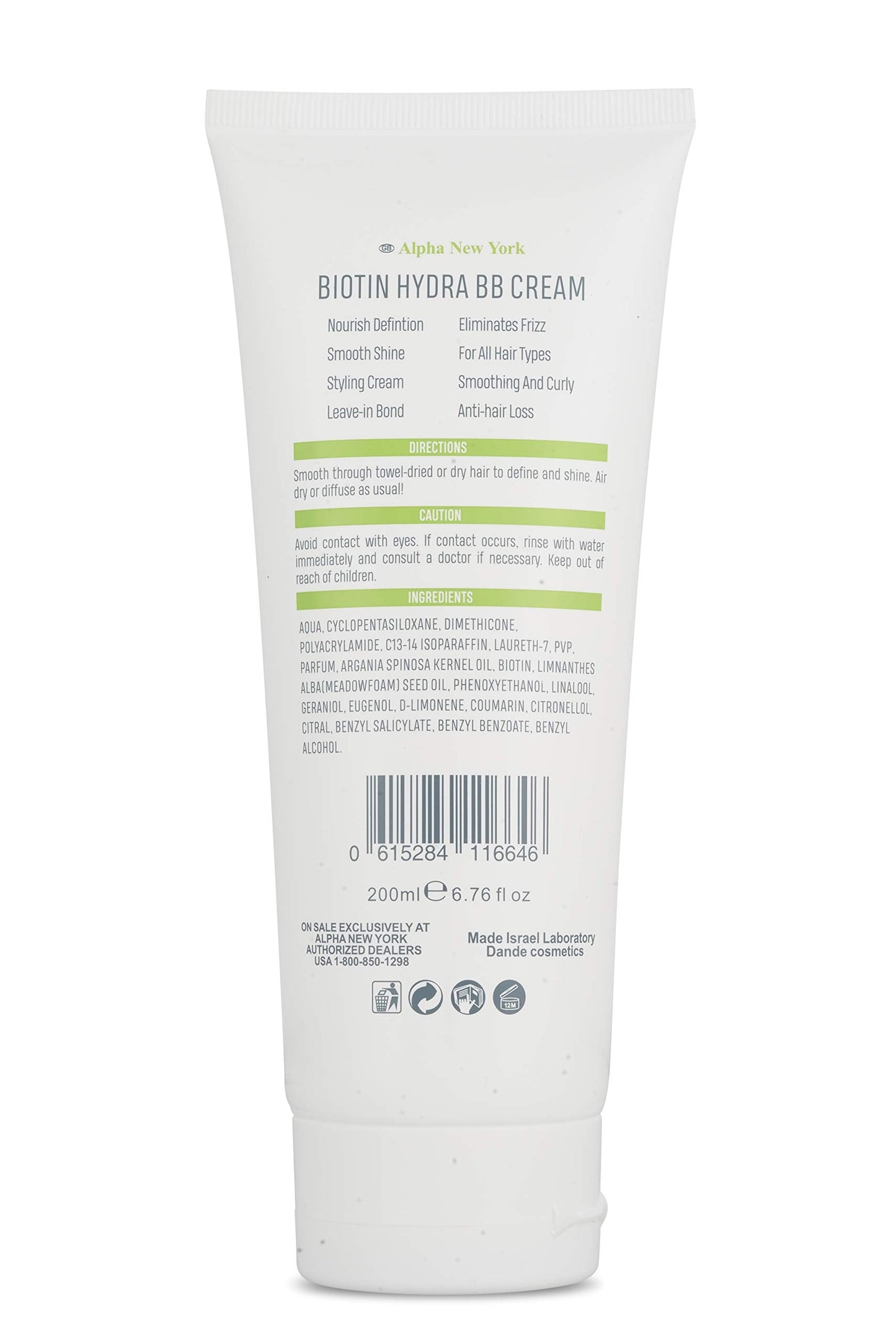 ALPHA NEW YORK Styling Cream Biotin Hydra BB Beauty & Personal Care ALPHA NEW YORK