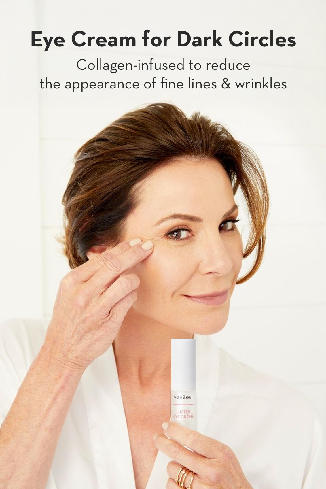 SONAGE Luster Eye Cream: Targets Dark Circles, Wrinkles & Puffiness | Vegan Collagen Formula Beauty & Personal Care SONAGE