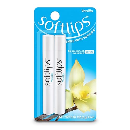 Softlips Daily Lip Moisturizer For Very Dry Lips, Vanilla Flavored Lip Balm, SPF 20, Hydrates, Soothes & Prevents Chapped Lips, Smooth Glide Formula Beauty & Personal Care SoftLips