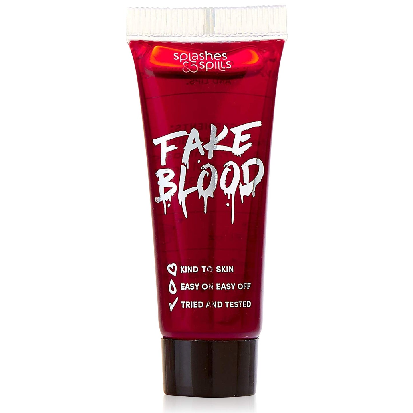 Realistic Fake Blood - Face and Body Paint - Pretend Costume and Dress Up Makeup by Splashes & Spills - New & Improved Formula! (10ml) Beauty & Personal Care splashes & spills