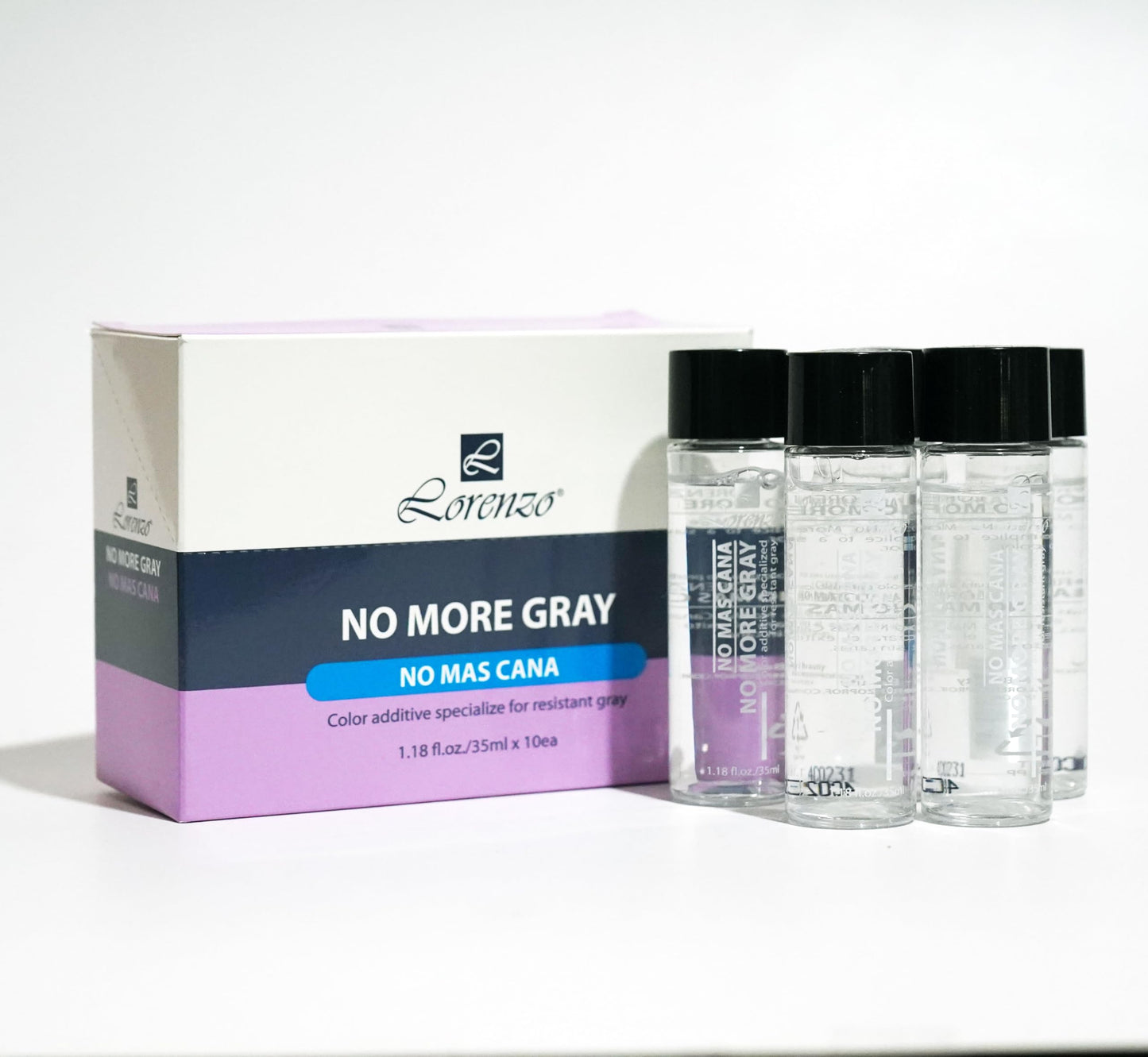 L Lorenzo No More Gray Color Additive Specialize for Resistant Gray 1.18fl.oz(35ml) (Pack of 5) Beauty & Personal Care L Lorenzo