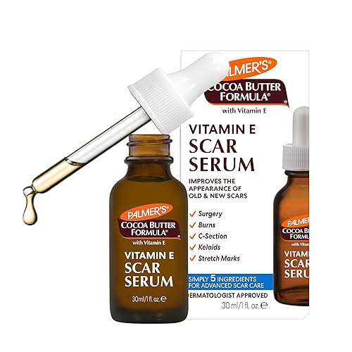 Palmer's Cocoa Butter Formula Scar Serum, Skin Brightening Oil for Face & Body, Concentrated Serum with Vitamin E, Fragrance Free, 1 Fl Oz Beauty & Personal Care Palmer's