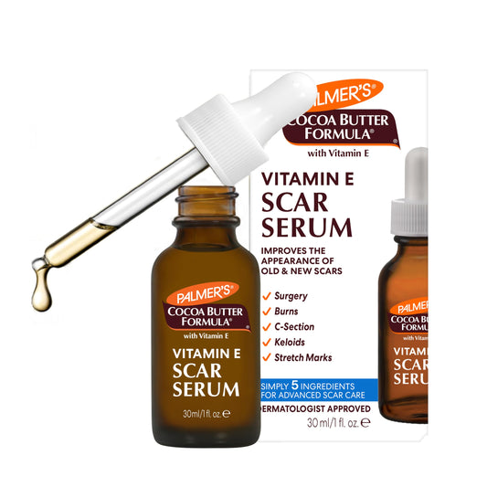 Palmer's Cocoa Butter Formula Scar Serum, Skin Brightening Oil for Face & Body, Concentrated Serum with Vitamin E, Fragrance Free, 1 Fl Oz Beauty & Personal Care Palmer's