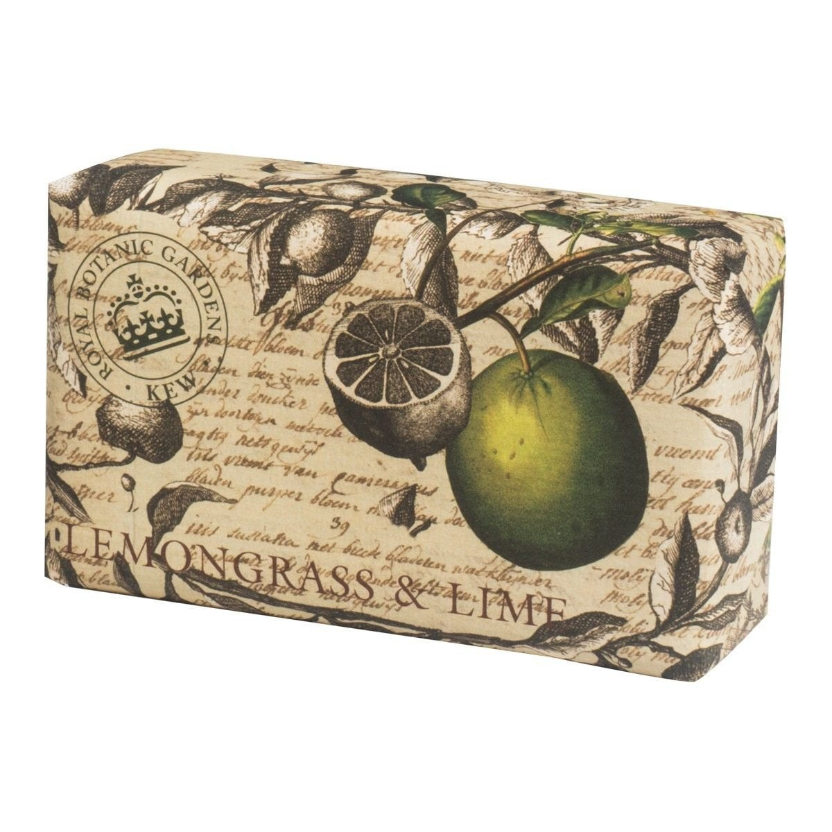 Royal Botanical Gardens, Kew Lemongrass & Lime Shea Butter Soap, 240g Beauty & Personal Care The English Soap Company
