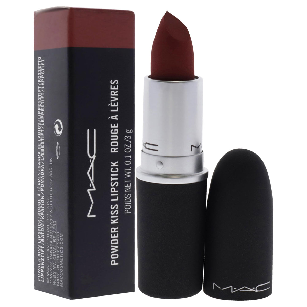 MAC Powder Kiss Lipstick - 926 Dubonnet Buzz Lipstick Women 0.1 oz Beauty & Personal Care MAC