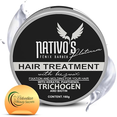 Nativo's Hair Thickening Styling Cream - Volumizing Formula with Keratin, Bee Honey, and Trichogen - Frizz Control and Flexible Hold for Men and Women Beauty & Personal Care Nativo's