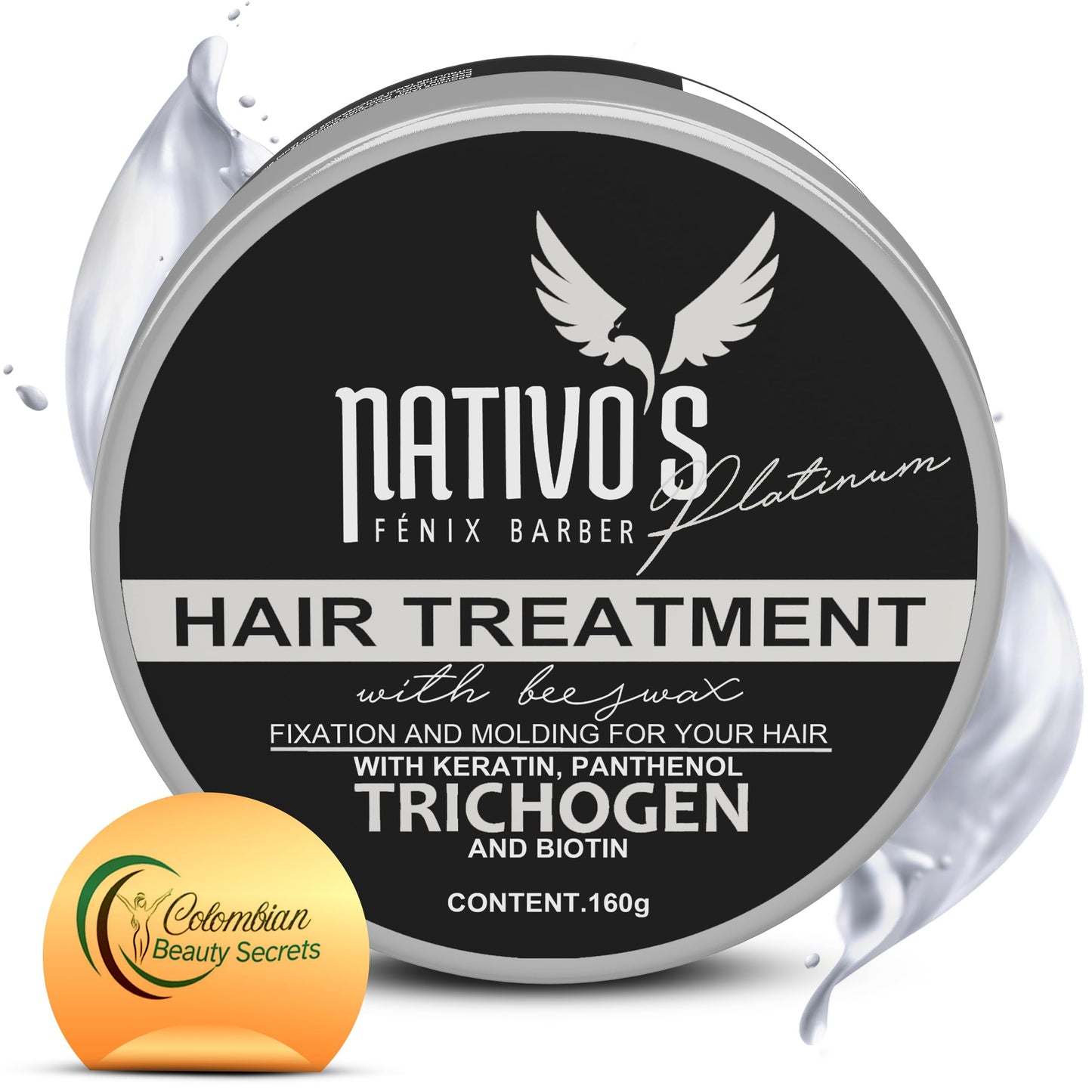Nativo's Hair Thickening Styling Cream - Volumizing Formula with Keratin, Bee Honey, and Trichogen - Frizz Control and Flexible Hold for Men and Women Beauty & Personal Care Nativo's