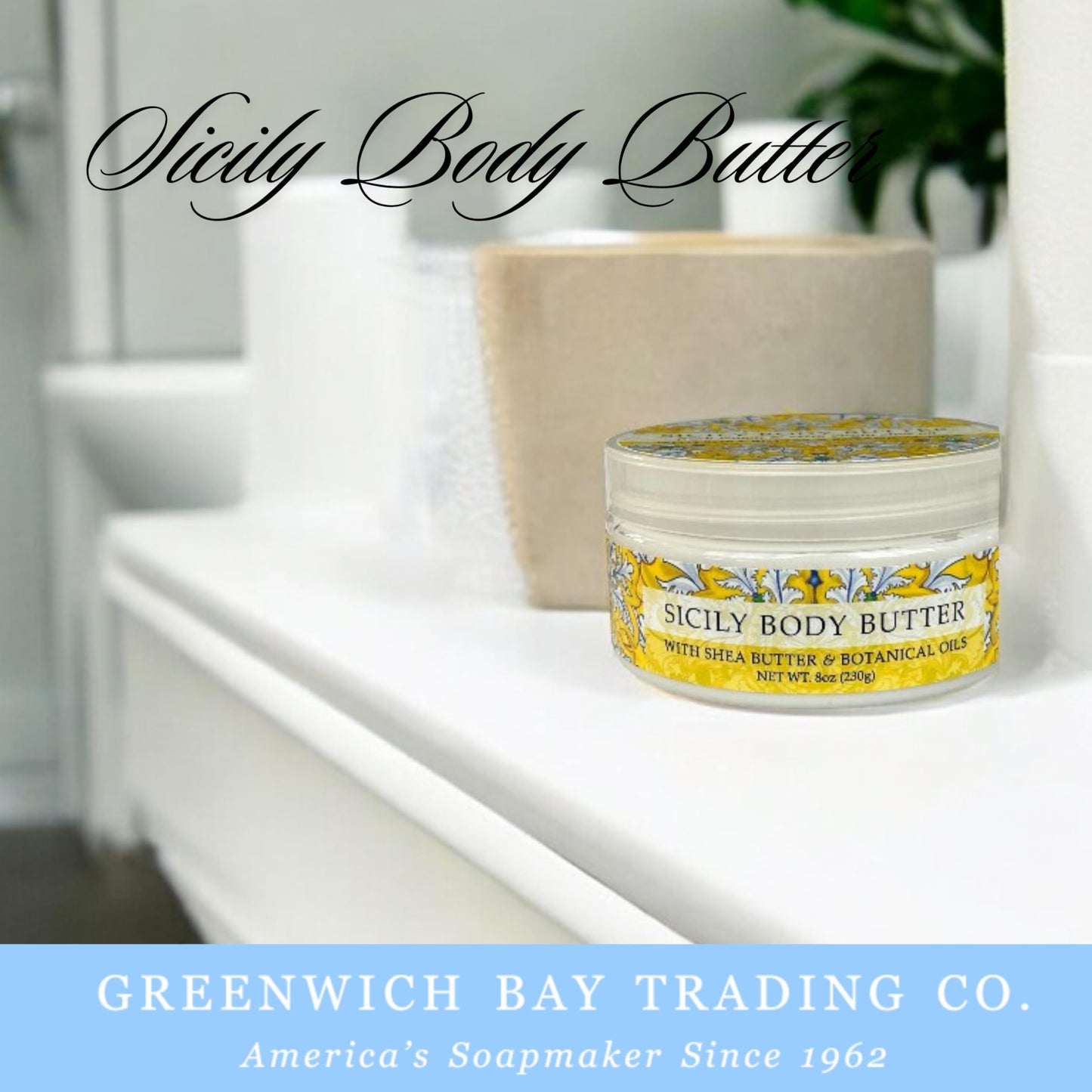Greenwich Bay Trading Destination Body Butter 8oz | Luxurious Moisturizing Cream | Enriched with Shea Butter & Essential Oils for Deep Hydration | Beauty & Personal Care Greenwich Bay Trading Company