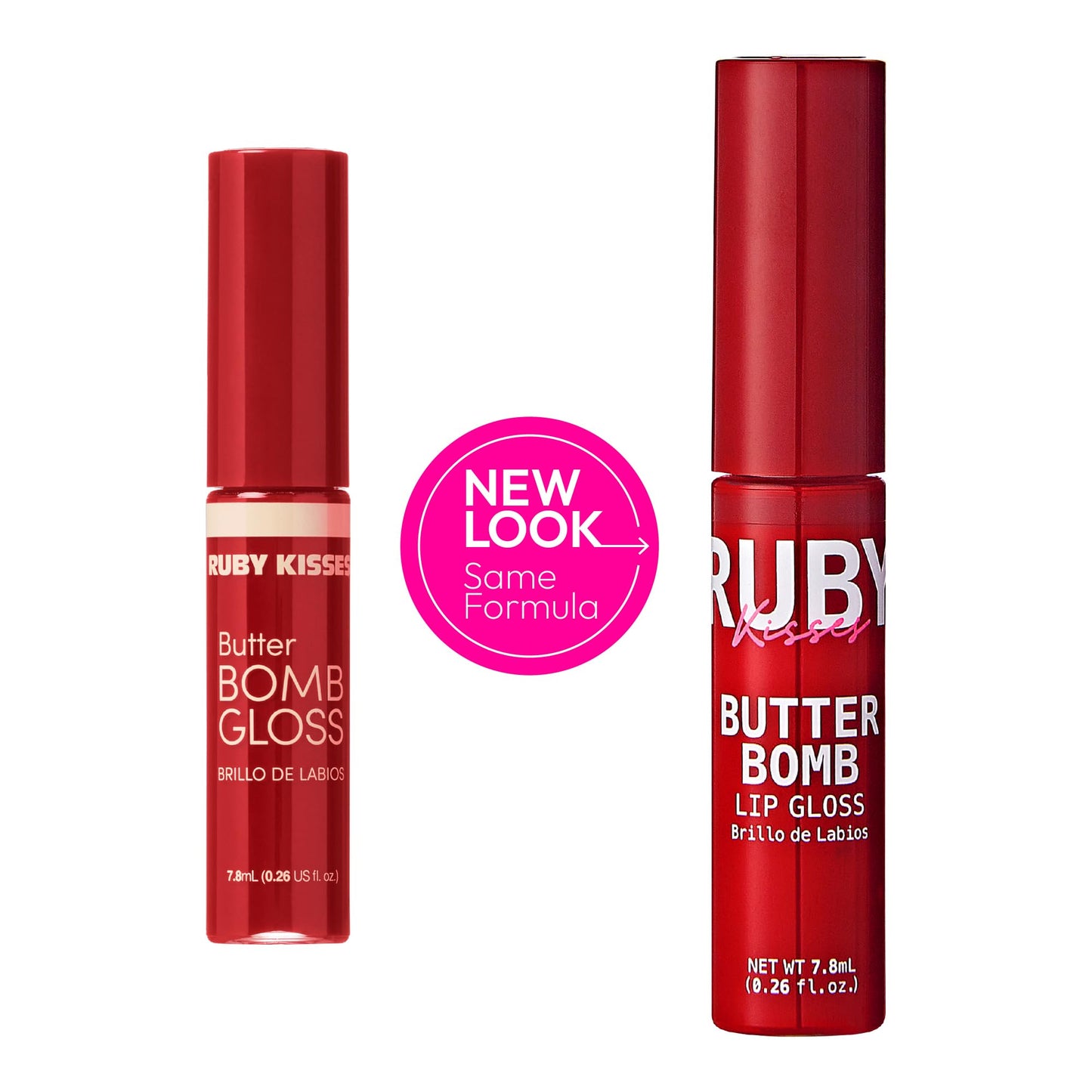 Ruby Kisses Butter Bomb Lip Gloss, High-Shine Non-Sticky Hydrating Plumping Beauty & Personal Care Ruby Kisses