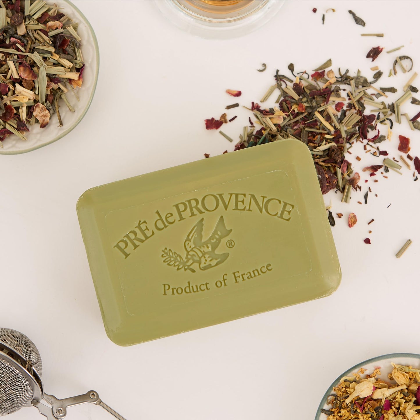 Pre de Provence Artisanal Soap Bar, Enriched with Organic Shea Butter, Natural French Skincare, Quad Milled for Rich Smooth Lather, 8.8 Ounce, Green Beauty & Personal Care Pre de Provence