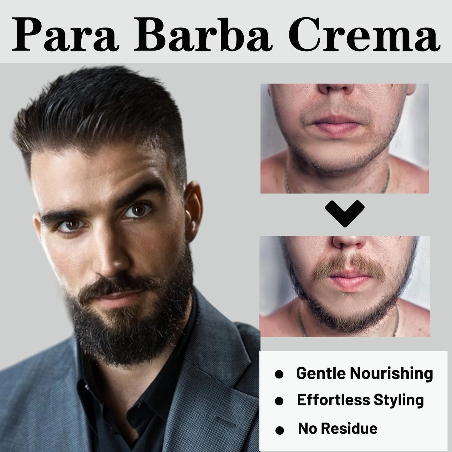 Para Barba, Shea Moisture Beard Balm for Men, Crecimiento De Barba Para Hombre, Beard Growth Vitamins, Estimulante De Barba Ultra Potente, Strengthens Beauty and Personal Care apolo cosmetics