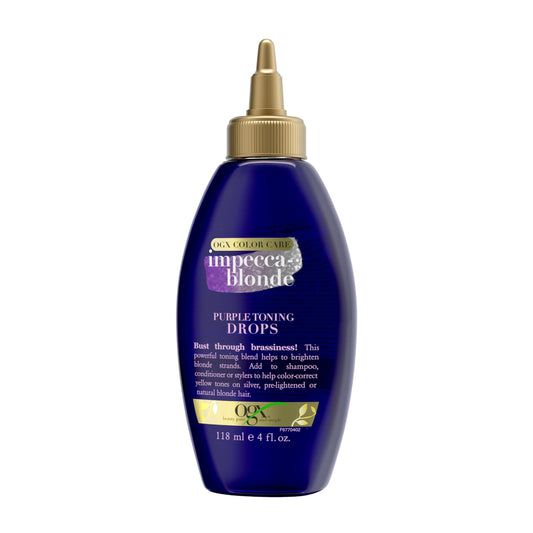 OGX Impecca-Blonde Purple Toning Drops for Blonde Enhance, 4 fl oz Beauty & Personal Care OGX