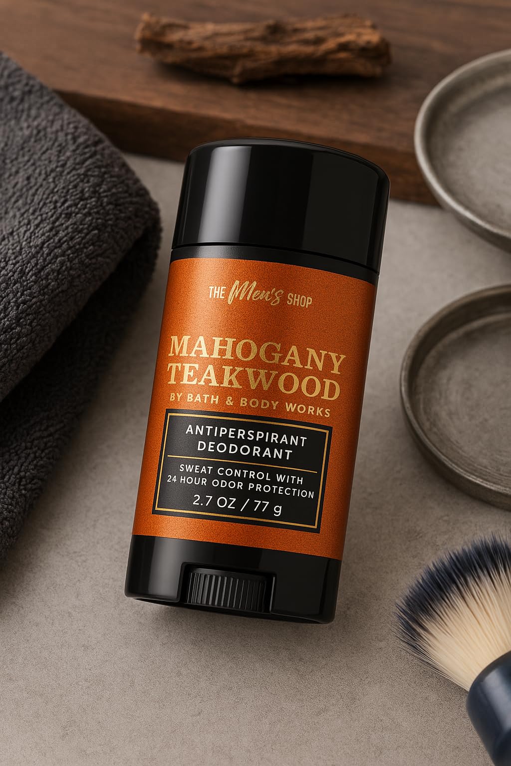 Bath & Body Works Mahogany Teakwood Antiperspirant Deodorant - 3 Pack, 2.7 oz Each - Mahogany, Black Teakwood & Lavender Scent Beauty and Personal Care Bath & Body Works