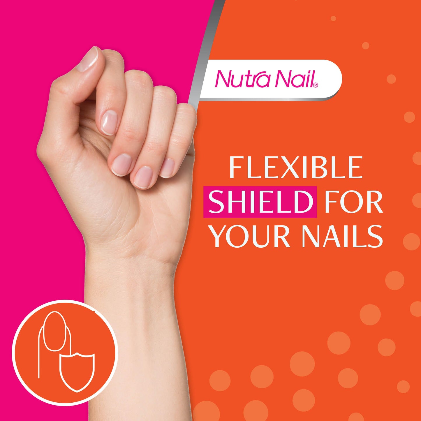 Nutra Nail Invisible Flex Hardener - Instant Protective & Restorative Clear Gel Top Coat Shield for Brittle, Damaged Nails - 0.5 Fl Oz Beauty & Personal Care Nutra Nail