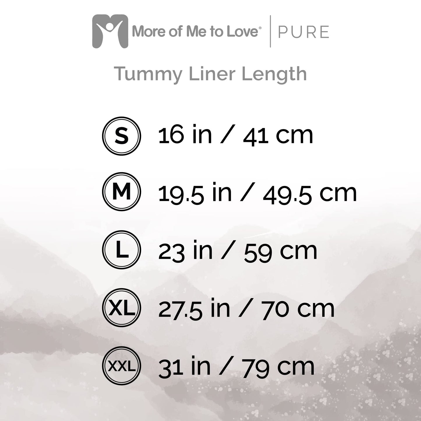 More of Me to Love Organic Cotton Tummy Liner 4-Pack (2 x Pearl White and 2 x Stone Gray) (Medium) Beauty and Personal Care More of Me to Love