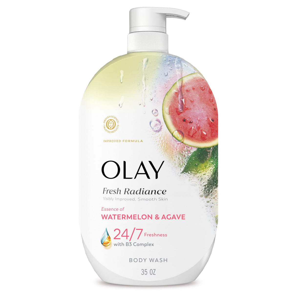 Olay Body Wash for Women, Fresh Radiance, 24/7 Skin-Loving Freshness, Visibly Radiant, Plant Based Cleansers, Vitamin B3 & Antioxidant Blend, For All Beauty & Personal Care Olay