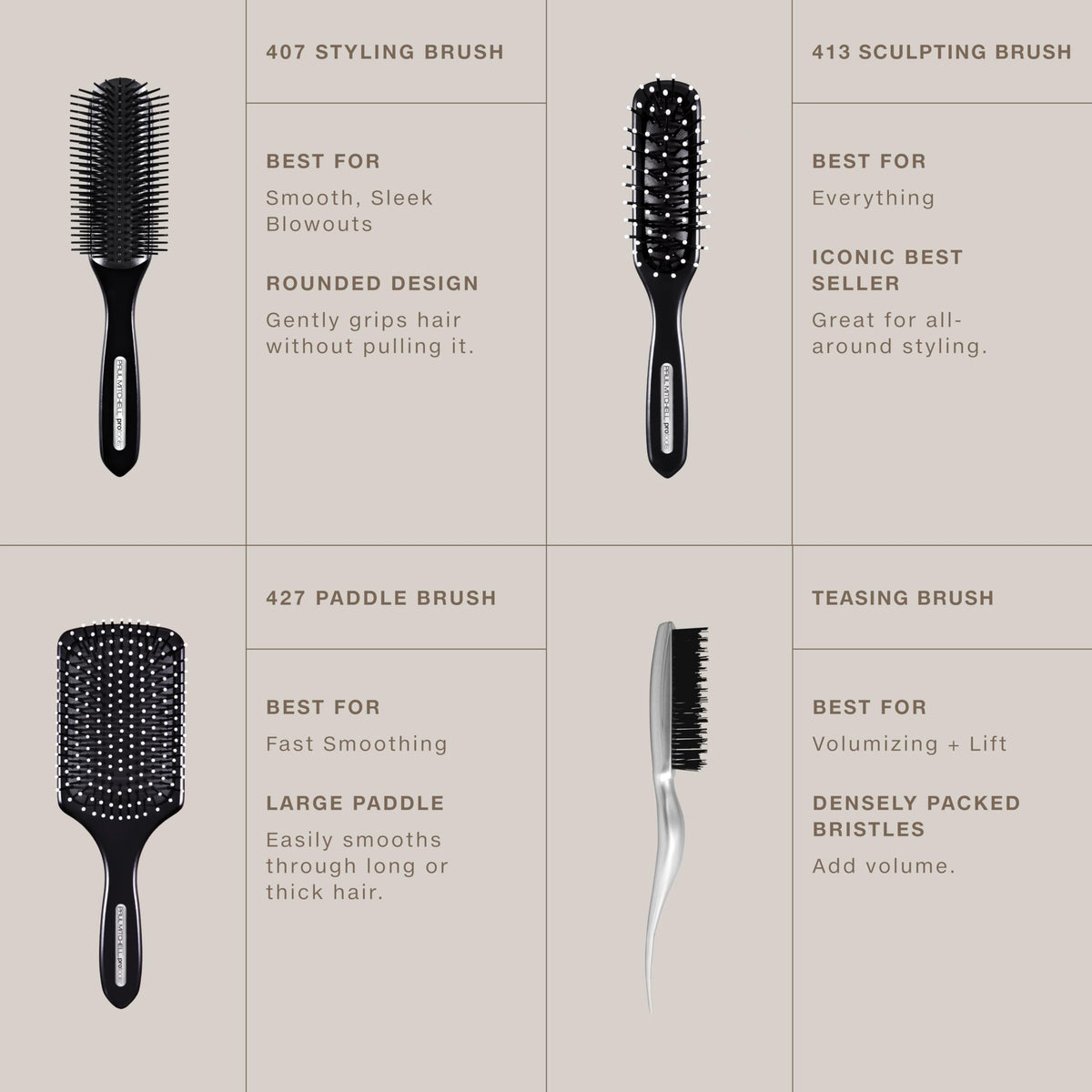 Paul Mitchell Pro Tools 427 Paddle Brush, For Blow-Drying + Smoothing Long or Thick Hair