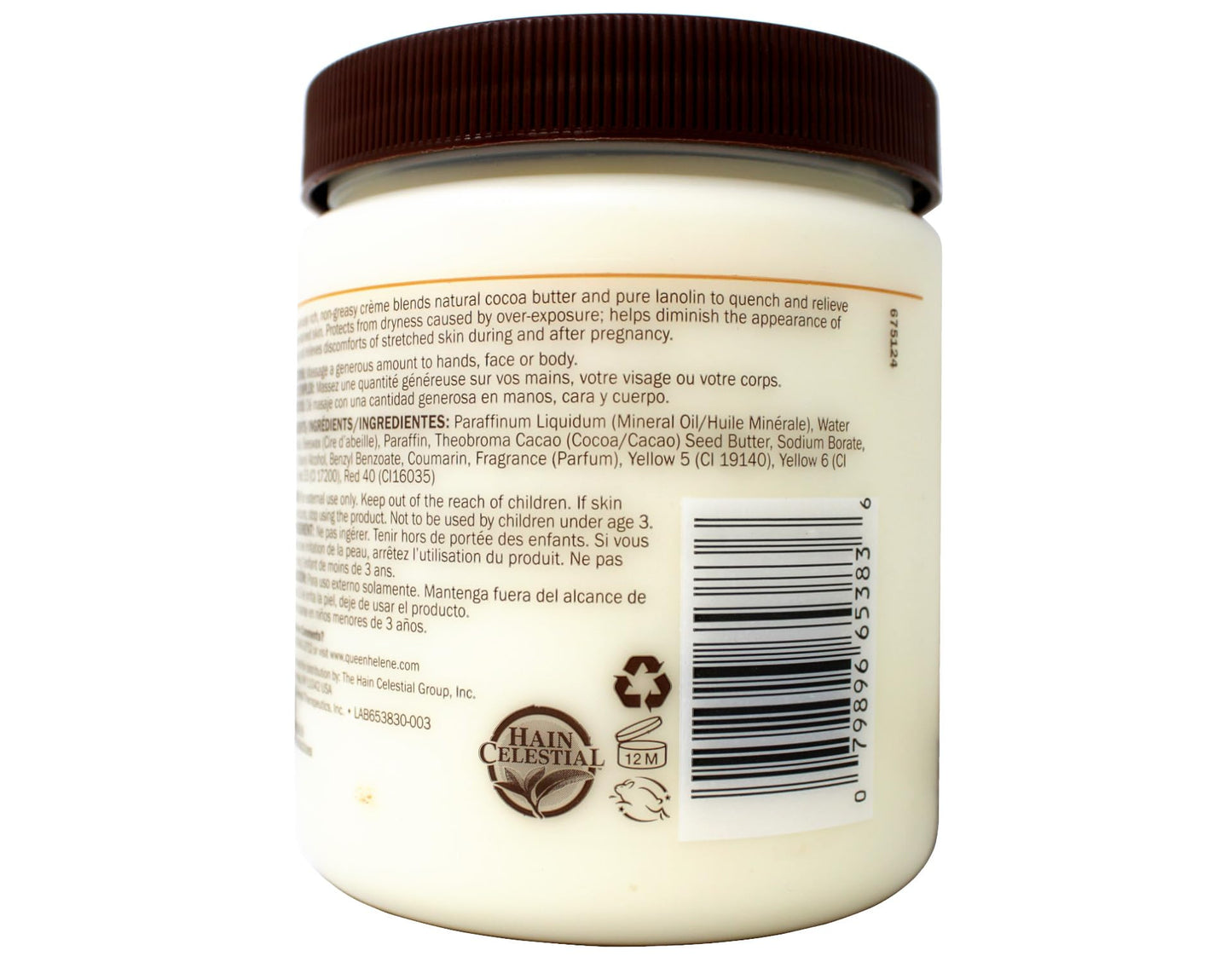 Queen Helene Cocoa Butter Moisturizing Kit, Face + Body Crème 15 oz and 100% Cocoa Butter Lip Balm 1 oz for Dry Skin and Lips Beauty & Personal Care Queen Helene