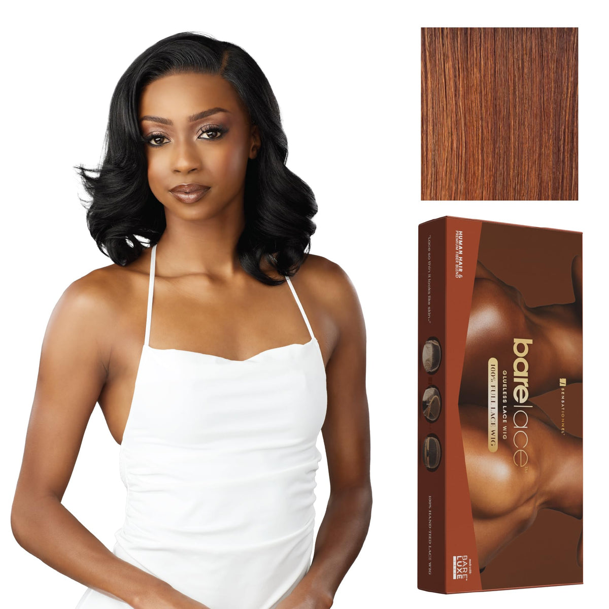 Sensationnel Bare Lace FullLaceWig-Unit 9, FLAMBOYAGEAUBURN