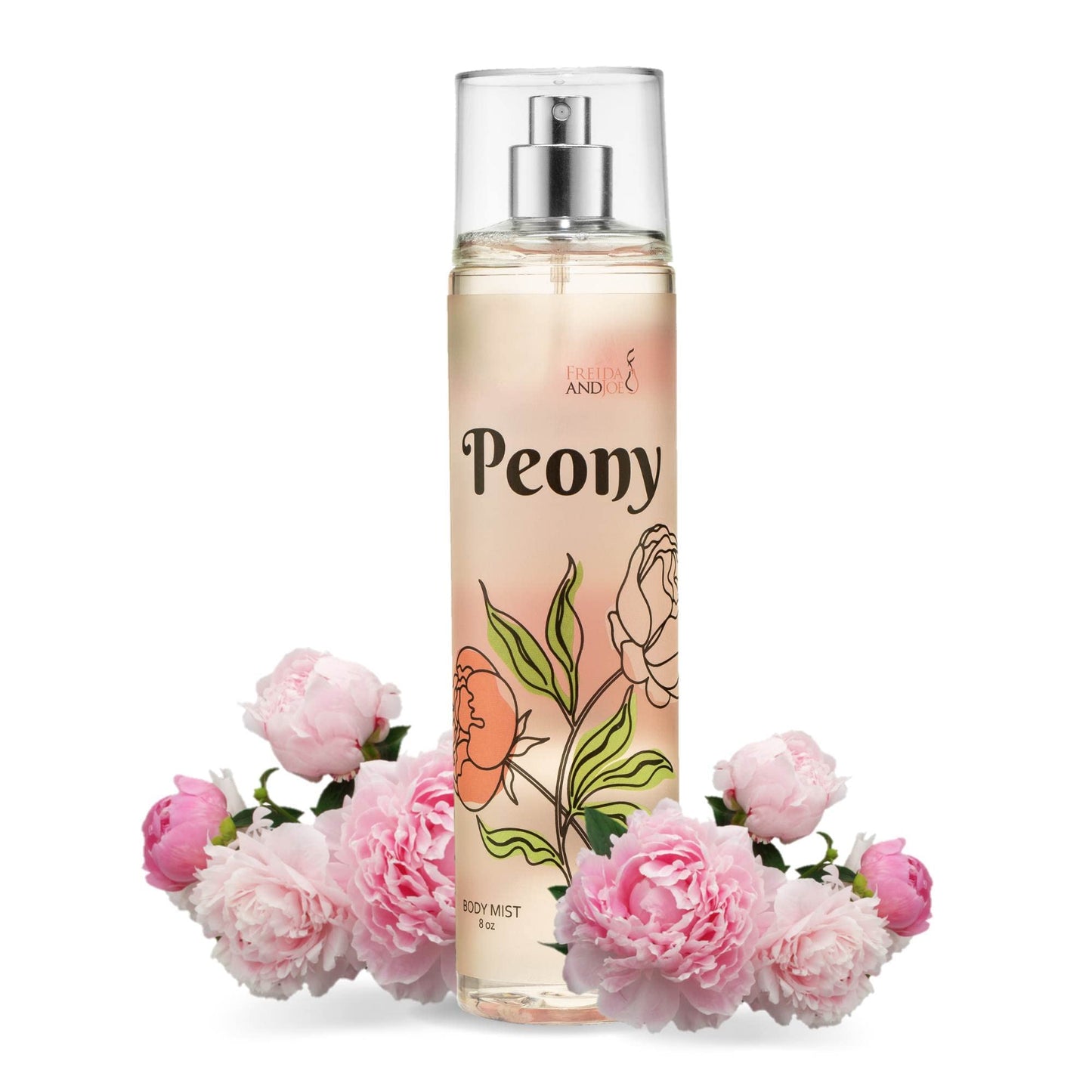 Freida and Joe Peony Elegance Fine Fragrance Body Mist Spray: A Scented Peony Floral Sophistication, 8 oz Spray Bottle, Ideal for Gifting Stocking Beauty & Personal Care Freida and Joe