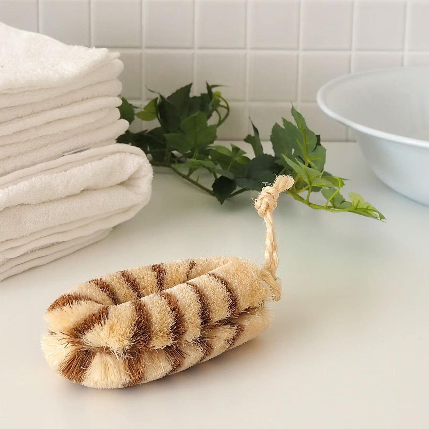 Kamenoko Tawashi Tamura-san Exfoliating Body Brush - Natural Sisal & Palm Fibers Beauty and Personal Care KAMENOKO TAWASHI